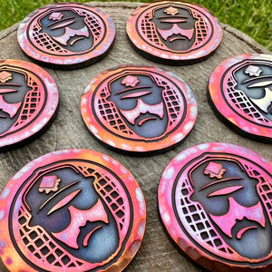 Trottie Golf Waffle Ball Marker | Torched Copper