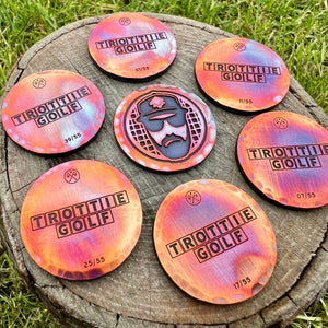 Trottie Golf Waffle Ball Marker | Torched Copper